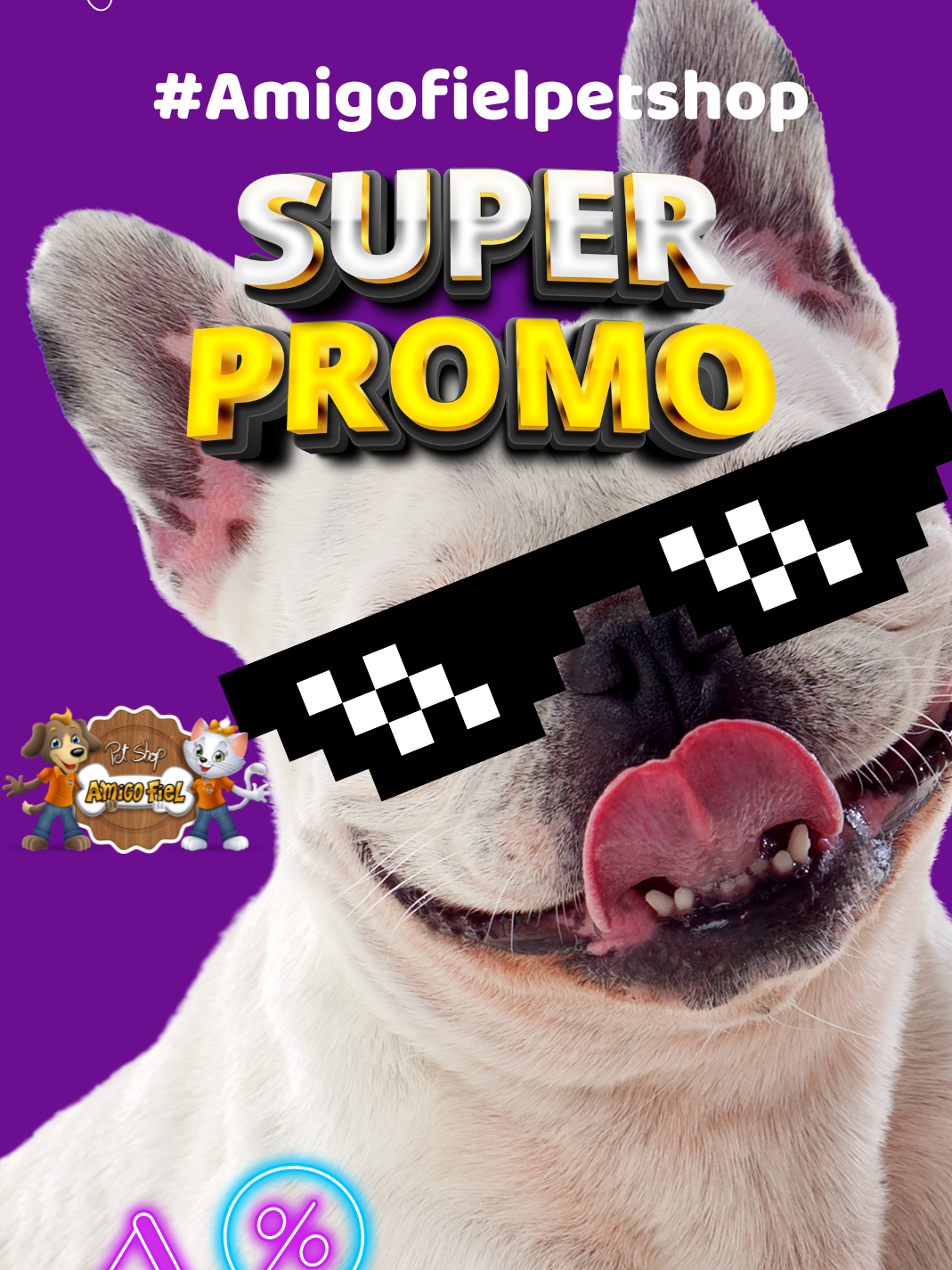 🎉 **MEGA PROMOÇÃO NO AMIGO FIEL PET SHOP** 🎉  Atenção, apaixonados por pets! 🐶🐱 Tá rolando aquela promoção imperdível em TODAS as lojas Amigo Fiel Pet Shop, mas tem que correr porque é por tempo LIMITADO! ⏰ Ofertas válidas até 16/09/2024. Não deixe seu melhor amigo fora dessa!  **Destaques:** ✨ Ração Special Dog Plus 15kg por apenas **R$ 115,90**  ✨ Ração Special Dog Sabor Carne 15kg por só **R$ 109,90**  ✨ Ração Foster 15kg por só **R$ 65,90**  ✨ Ração Gran Plus Choice 15kg por **R$ 129,90**  ✨ Promoção de sachês: levando 10 unidades, só **R$ 10,00  ✨ Tapete higiênico em promoção, acessórios, ração para gatos e muito mais! 🛒🐾  🔥 **Faça já o seu pedido!** 🔥 Entre em contato conosco por aqui ou pelo WhatsApp da loja (link na bio). Não deixe seu pet de fora dessa! 💥  #PromoçãoPetShop #CuideDoSeuPet #DescontosImperdíveis #PetLove #AmigoFielPetShop #SeuMelhorAmigoMereceOMelhor