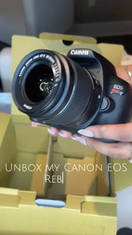 I just got a new Canon Eos Rebel T7 📸 watch me unbox it!  #blackgirlluxury #canoneost7 #unboxingasmr #cameraunboxing #blackgirl #blackgirlcontentcreator 