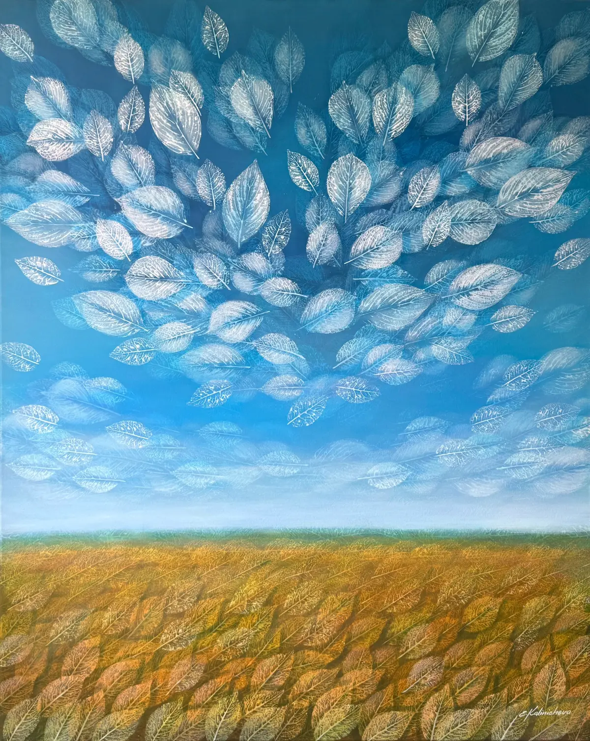 Where I breathe 🤍 #acrylicpainting #paintingtechnique #vinillna #canvaspainting #skypainting #arttok #landscapepainting #painting 