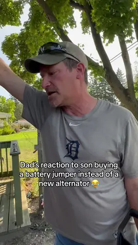 Dad’s reaction to son buying a battery jumper instead of a new alternator. #dad #cars #reaction #comedy #funny #family #drama #fatherson #relatable #dadlife #dadsbelike #dadjokes #dadsoftiktok #rant #lecture #foryou #fyp #trend #trending #this #original 