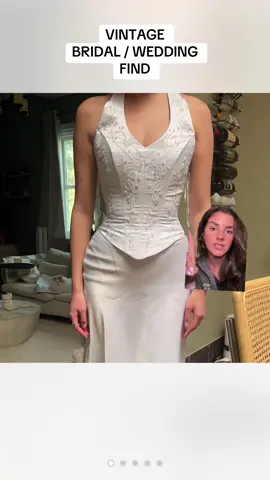 #greenscreen vintage bridal / wedding outfit find!!! 💒🥰 someone pls get this asap its living rent free in my head 