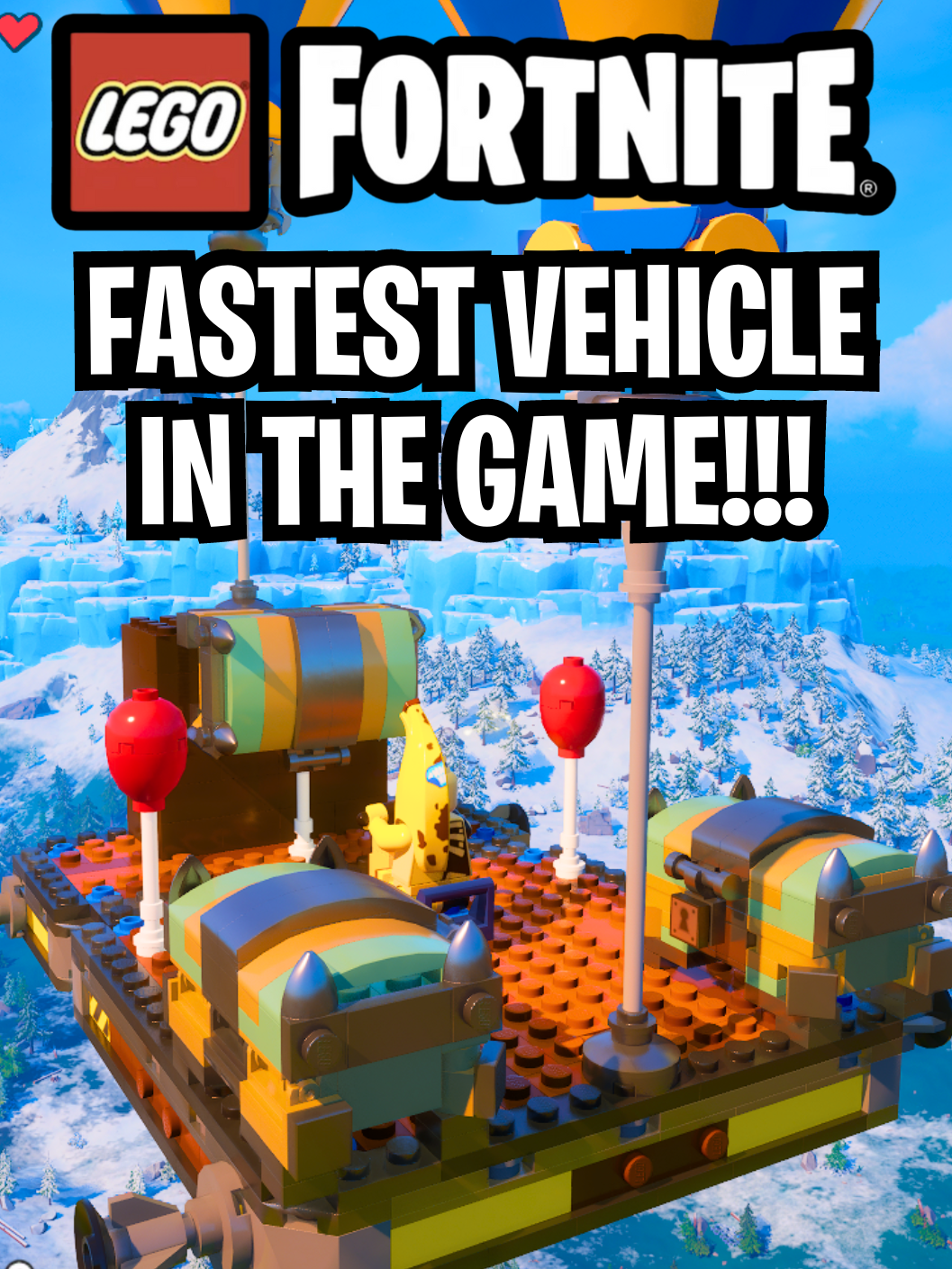 How to Build the FASTEST Vehicle in LEGO Fortnite! (even though it could get patched) #legofortnite #legofortnitetips #legofortniteclips #legofortnitetutorial