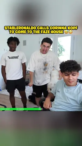 Corinna Kopf is coming to the FaZe House 😳 (Twitch - StableRonaldo) #fyp #trending #viral #stableronaldo #corinnakopf 