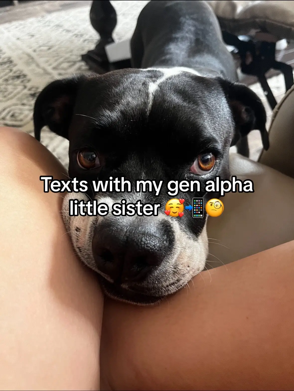 Really feel the love with the lizard text 🥰🥰🥰 #sisters #genalpha #genZ