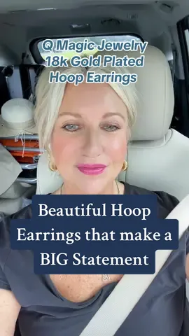 Bold and Beautiful lightweight hoop earrings! Geat quality for a geeat price!! [QIMENGLAI] 18K Gold Plated Lightweight Chunky Open Hoops for Women Earrings#tiktok #TikTokShop #tiktokshopwin #MomsofTikTok #fashion #jewelry #tiktokshop #qmagicjewelry @Q Magic Jewelry 