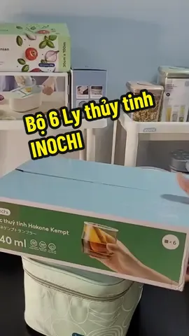 Bộ 6 Ly thủy tinh INOCHI #fyp #lyuongnuoc #lyuongtra #lythuytinh 