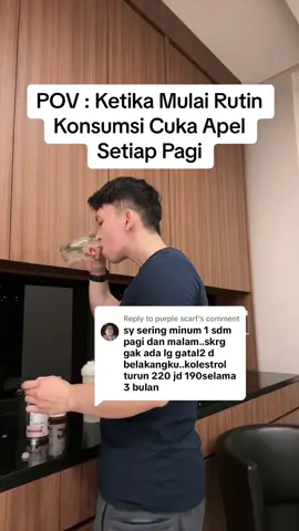 Replying to @purple scarf yukk mulai konsumsi rutin skrng biar dpet benefitnya #cukaapel #tipssehat 