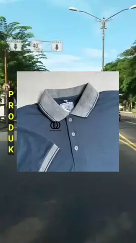 Baju Kaos Polo Shirt Katun Pria polos kerah kombinasi #fypシ゚viral 