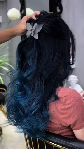 Blue Ombré hair By diamond Salon sen sok 💙💙 