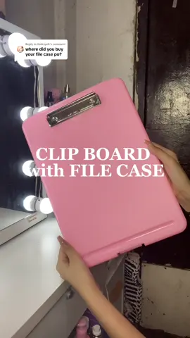 Replying to @thnksyeli. Clipboard with file case! Stay organized girlies!🎀🫶 #clipboard #clipboardwithstorage #filecase #school #schoolneeds #collegelife #fyp #foryourpage 