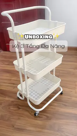 Kệ 3 tầng để đồ có bánh xe rất tiện lợi #review #unboxing #ke3tangdanang #ke3tangcobanhxe #ke3tang #xuhuong #viralvideo 