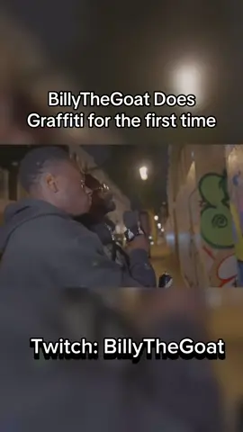 BillyTheGoat Does Graffiti for the first time #billythegoat #london #westlondon #nottinghillcarnival #ladbrokegrove #fyp 
