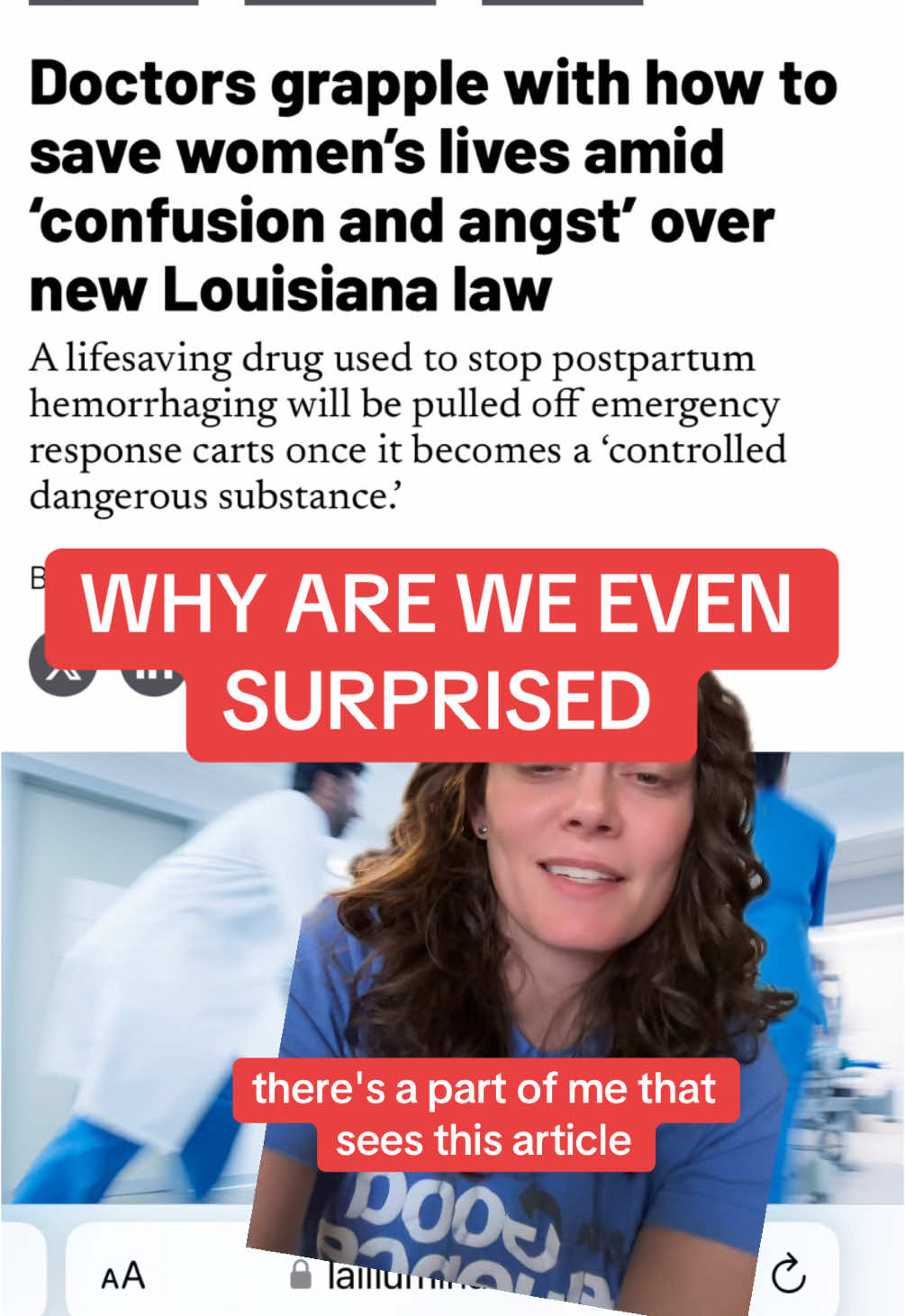 Just another day in #America after Trump appointed Supreme Court Justices who hate women. #louisiana you deserve so much better. Good luck to the docs and midwives there just trying to keep their patients from bleeding out. #thisisamerica #pregnantlifebelike #louisianamom #neworleans #batonrouge #greenwave #tulane #lsu #neworleansmom #nolalife #nola #obgyn #midwife