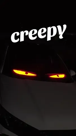 Best fit for Halloween. Design your eyes in our APp for the flex led panels#cars #car #carsoftiktok #carlover #carmodification #carlovers #viral #ledpanel #leddisplay #ledscreen #fypage #truck #trucks #trucker #trucktok #devileyeschallenge 