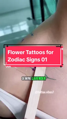 Which flower tattoo matches your zodiac sign? #tattoomeaning #zodiacsigntattoo #flowertattoos #birthmonthtattoo #tattooideasforgirls #zodiacsign #tattooinspirations #creatorsearchinsights 