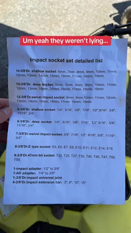 I thought it was to good to be true…  #socketset #sockettools #impactdrill #mechanic #lugnuts #mechaniclife #mechanicsoftiktok #carmechanic #truckmechanic #offroad #pitcrew #nascar #trucks #semtrucks #dieselmechanic #dadmechanic #homediy #offroad4x4 #glamisdunes #vevortools 