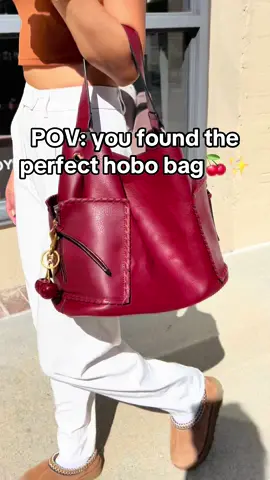 Perfect everyday use bag with massive capacity!🍒🍷✨ #laborday #september #fall #fallaesthetic #autumn #fyp #sugubag #losangeles 