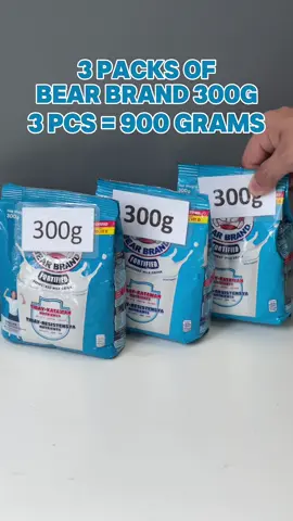 Sobrang sulit na netong 3 packs of Bearbrand 300g. Total of 900grams na po ng gatas at matagal pa ang expiration 2025. Check out now! #bearbrand #nestleph #Megafoods #milk 