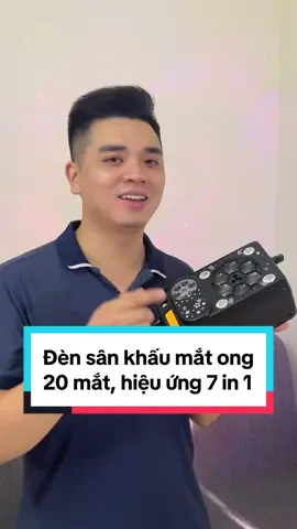 Đèn sân khấu mắt ong 20 mắt chiếu, hiệu ứng 7 trong 1 nháy theo nhạc, sử dụng điều khiển từ xa #denbay #densankhau #denlaser #denbayphong #miax 