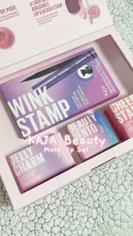 @Kaja Beauty Makeup Set ❤️ ONLY $39 ON TIKTOK SHOP ❤️  Products: ❤️Cheeky Stamp 01 Coy ❤️Wink Stamp ❤️Beauty Bento 16 Peach Madeline ❤️Jelly Charm 04 Fig Soda @stylekoreanus @STYLEKOREAN #trymereviewme_kaja #trymereviewme #kajabeauty #makeup #kbeauty #kbeautymakeup #koreanmakeup #kajabeauty #playbento #blush #highlighter #allinonepalette #cheekystamp #kajablush #dewybar #lipoil #shinylips #lipstick #kbeautyproducts #viralkbeauty #stylekorean #stylekorean_global 