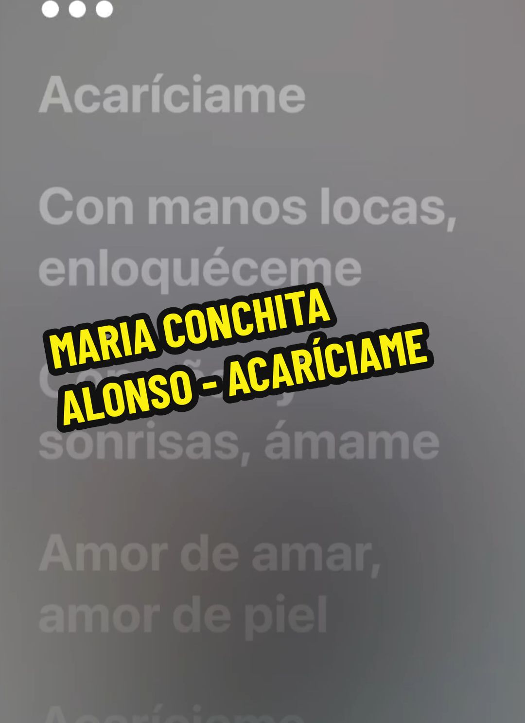 MARIA CONCHITA ALONSO - ACARÍCIAME  #mariaconchitaalonso #acariciame #letrasdecanciones #tendencia #parati #foryou #gustosculposos🎵 #viral #paratiiiiiiiiiiiiiiiiiiiiiiiiiiiiiii #fyp 