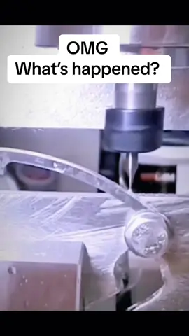 #cnccrash @TikTok #cncmachining #cnc #cncmilling #viral #fyp #cncmachine #foryou #machinery #manufacturing #automation 