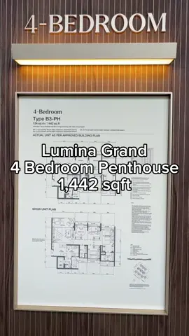 Discover the 4-Bedroom Penthouse at Lumina Grand! 🌟 With 1,442 sqft of luxurious space, this penthouse is perfect for families seeking comfort and style. Enjoy top-notch amenities like a 50m lap pool, jacuzzi, and tennis court, all within easy reach of the future Tengah Plantation MRT and Jurong Innovation District. Experience luxury living at Lumina Grand today! . . . #luxuryhomes #showflattour #Singaporerealestate #singaporerealtor #newlaunchsg #sgnewlaunch #propertytour #luxuryhometour #singapore #hometoursingapore  #natureathome #homenaturelove #RealTok 