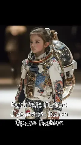 “Futuristic Fusion: Japanese-Italian Space Fashion” #SpaceFashion #FuturisticDesign #JapaneseItalianFusion #FashionTech #InnovativeStyle #SpaceSuitDesign #RunwayShow #FutureOfFashion #CoutureMeetsTech #AIArtFashion