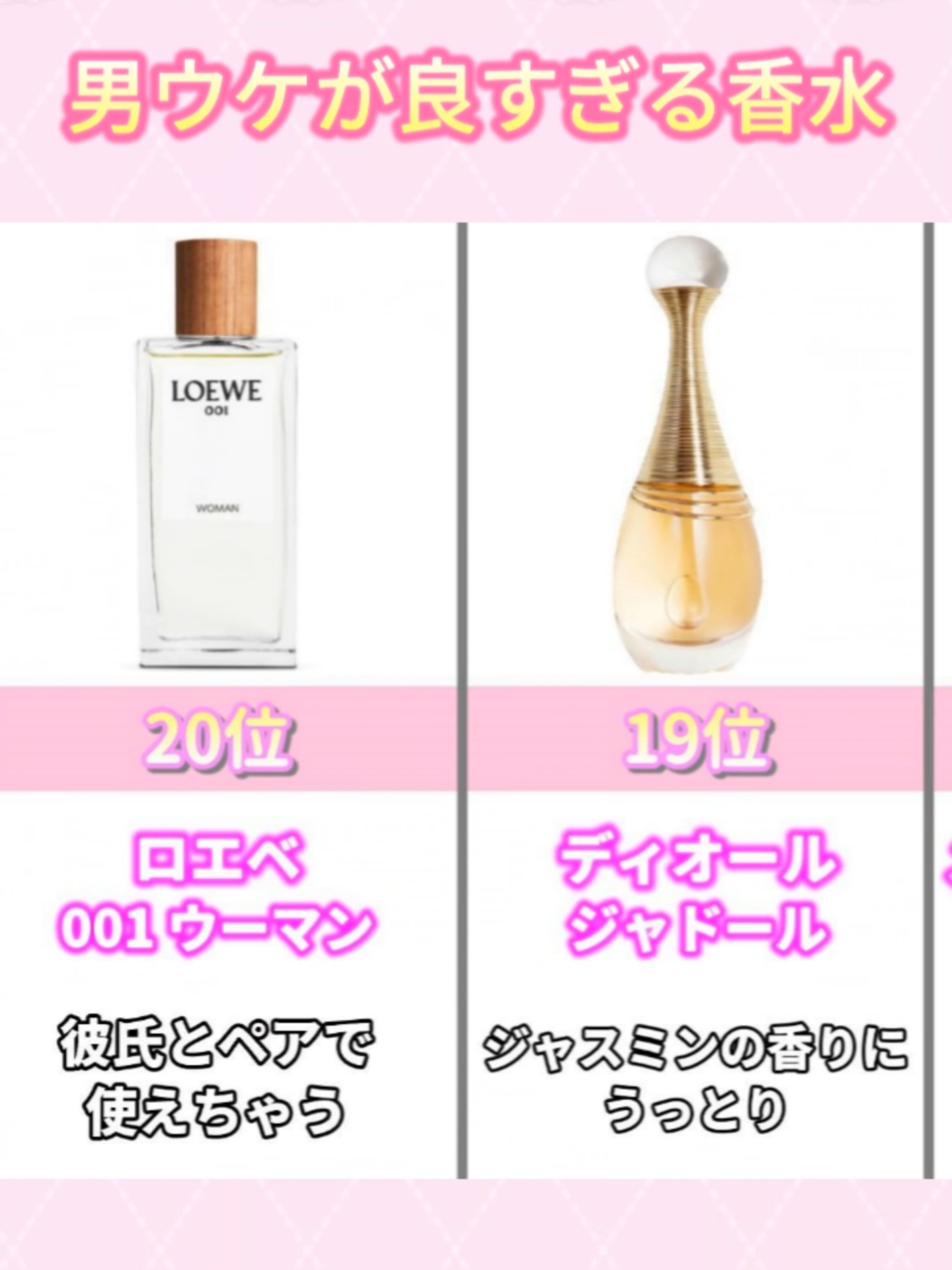 男ウケが良い♡レディース モテ香水BEST 20👑 #香水#モテ香水#香水紹介