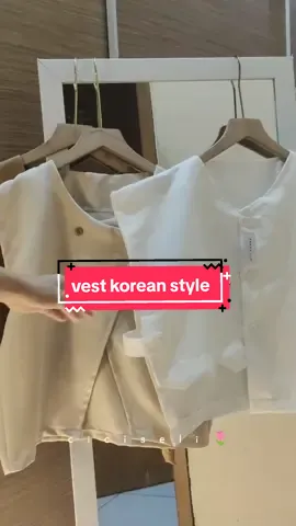 padahal cuma 50ribuan.. tapi ternyata cantik 😭😁 #rompiwanita #vestwanita #vest #ootdkoreanstyle 