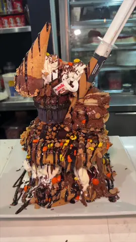 The NUTELLA PEANUT BUTTER WAFFLE TOWER from @elmstreetdiner in Stamford, CT! 🍫🧇🍨🤤 Just a light dessert. 😏 #DEVOURPOWER #fyp #foryou #foodtiktok #dessert #foodies #foodblog #icecream #waffle #waffles #waffletower #reesespieces #peanutbutter #nutella #chocolate #sweets #elmstreetdiner #elmstdiner #stamford #ct 