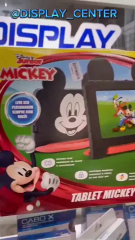 Entretenimento garantido com a cara da Disney! Tela de 7 polegadas. Controle parental. Case protetora resistente. Google Kids Space. Memória de 64 GB. #disney #displaycenter #santacruzdocapibaribe #fy #pernambuco #fyp #mickeymouse #toritama #bancadoguga #tablet #santacruz #reels #infatil 
