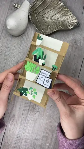 🌱 Cute card for plant lovers  #cardmaking #popupcard 