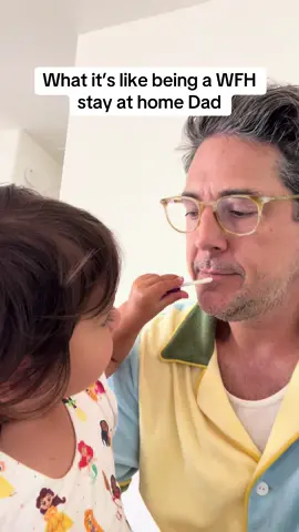WFH with a toddler #parentlife #creatorsearchinsights #girldad #dadsoftiktok #sahd #wfhlife 