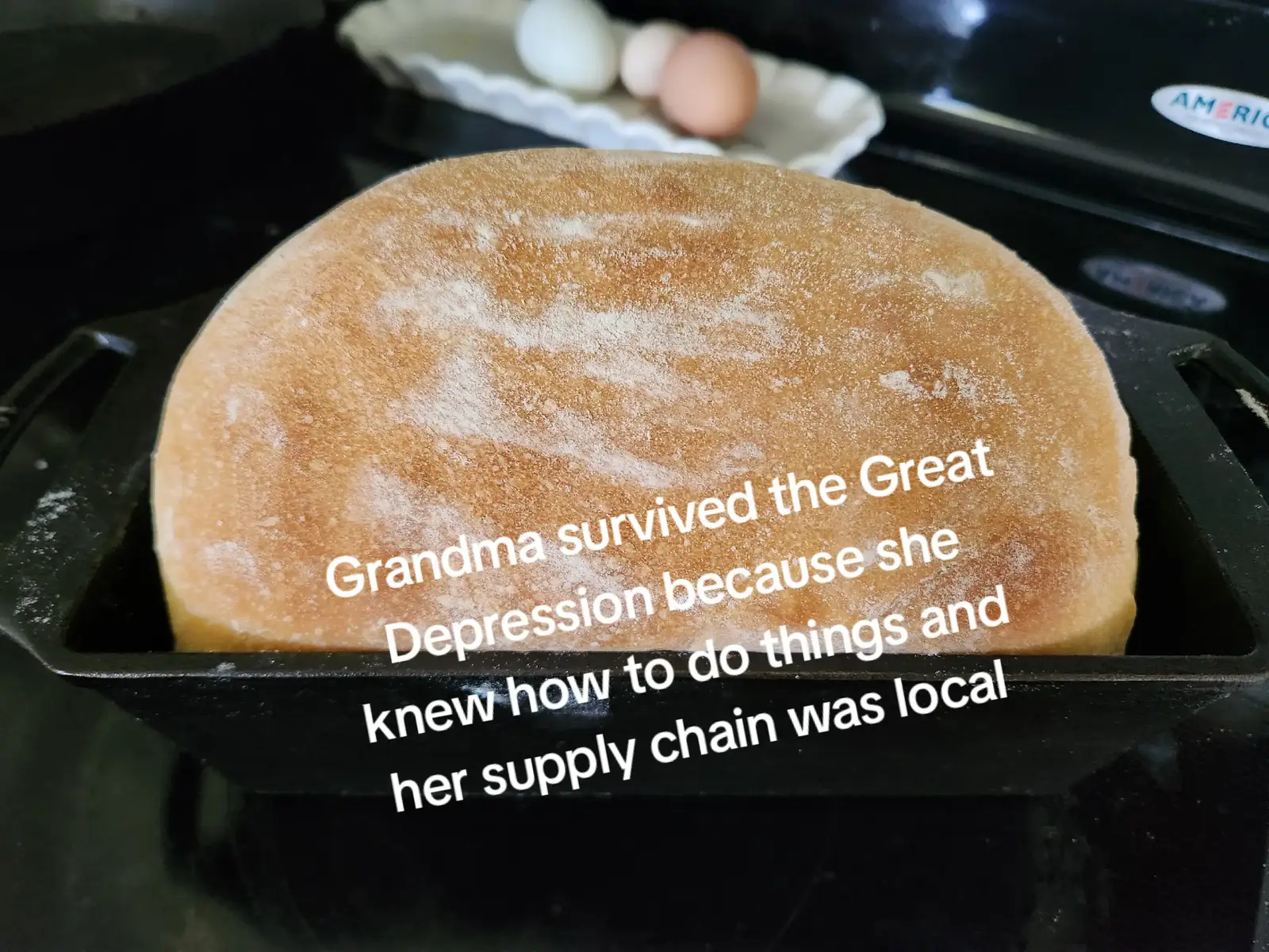 Grandma survived the Great Depression because she knew how to do things and her supply chain was local. Everyday we strive to take one more step towards self sufficiently. Through gardening, canning, baking bread, raising our own meat. It's hard work but so rewarding!  #DonkeyHollaHomestead #homestead #selfsufficient #Sustainability #canning #garden #homegrown ##eatwhatyougrow #pastureraised #sourdough #freshbaked #blessed #thankful #skills 