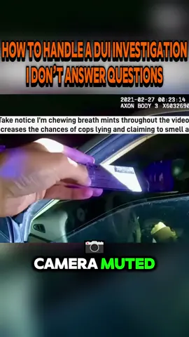 How to Handle a DUI Investigation ~ I Don’t Answer Questions #fyp #harveyfreebird #police #following #freebird4u🦅 