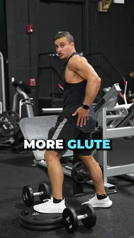 When you do split squats with your front foot elevated you’ll hit more glutes. When you do split squats with your back foot elevated you’ll hit more quads. When you lunge forward you’ll hit more quad. When you lunge backwards you’ll hit more glute. When you leg press with your feet higher up you’ll hit more glute. When you leg press with your feet lower down you’ll hit more quad.