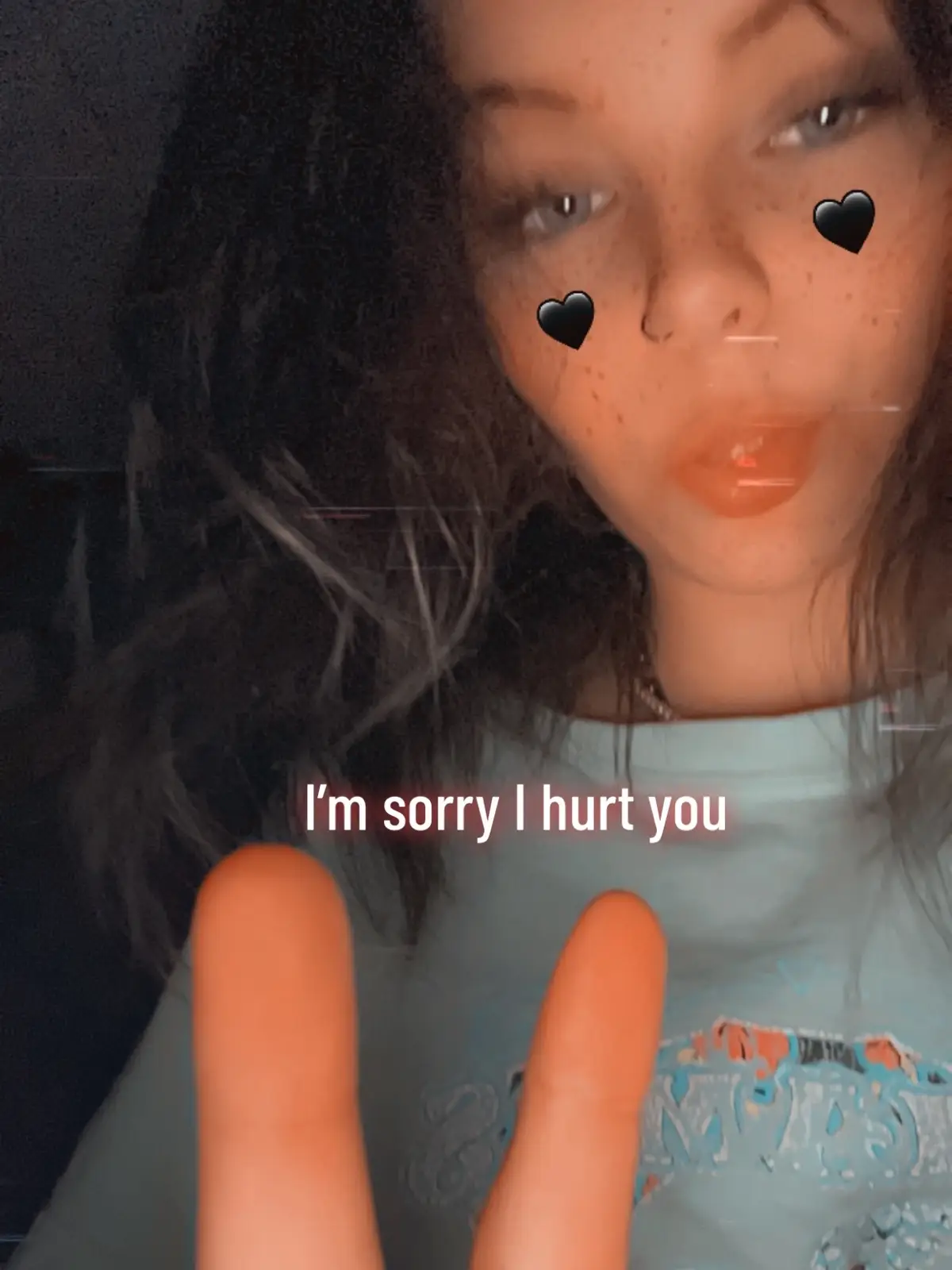 Also the bonnet is bc ive fried my hair okay😔#fypage#🖤✌️ #🎀✨ #relatable #Relationship #breakups #blowthisup 