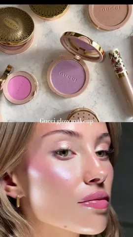 Ad Gucci glow makeup featuring the new glow highlighters ✨ @Gucci concentré de beauté 25N @gucci blush de beauté 07 @gucci glow highlighter 04, 05, 02, 01 @gucci gloss à lèvres- Bertha pink #makeup #guccibeauty #glowymakeup #highlighter @sephora  I hope you'll love it as much as I do.
