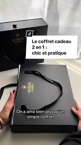 Le coffret 2 en 1 la nouveauté de la boutique qui en séduira plus d'un 🥹 Le coffret peut etre personnalisé sous le logo de la boutique avec le prénom des mariés par exemple, le prénom de la personne à qui vous l'offrez, une phrase courte etc. Découvre le sur le site internet ✨ #coffretcadeau #cadeaupersonnalisé #packagingideas #packagingdesign #coffretpersonnalisé #fyp #pourtoi 
