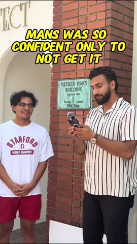 Pretty good answer, should we have given it to him? #streetinterview #interview #money #stocks 