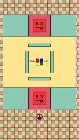 🟦🟥🟨🟩 #squarerace #corridadequadrados #carreracuadrados #squareracegame #corridadequadrado #racingsquares #racingsquare #bouncingsquare