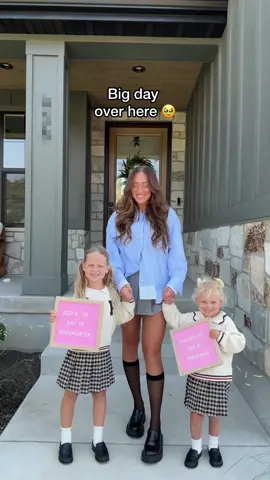 I cannot believe both of my girls are in school 🥹😭 #firstdayofschool #MomsofTikTok 