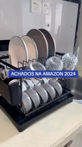 Escorredor de Louça Inox com Porta Pratos Talheres Copos Modular Master (Preto)!! COMENTE EU QUERO!! QUE TE ENVIO O LINK!! #amazon #amazonfinds #foryou #foryoupage #cozinha