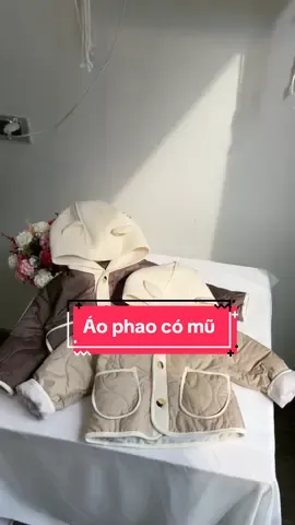 Áo phao có mũ cho bé trai, bé gái nha các mom🌦️🌦️#o #trending #viral #aophaochobe 