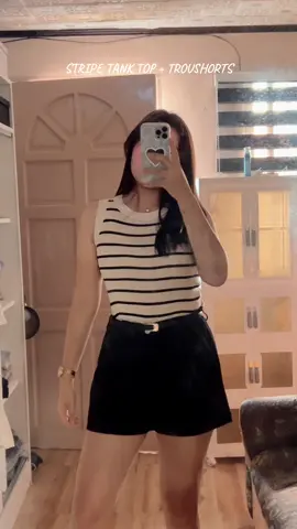 So inlove sa top na to! 🫶 #tanktop #vest #knitvest #stripetop #sando 