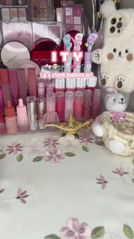 ೀ🍨⊹˚. ITY lip & cheek pudding pot in shade ‘sandalwood rose’  ೀ🍨⊹˚. I can’t get over how pretty this shade is!  @itycosmetics 💗 🏷️ #itycosmetics #cutemakeup #viral #trend #foryou *Gifted*