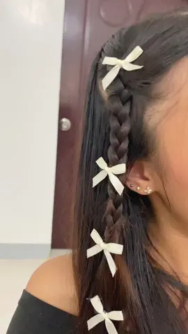 ribbon hair clip cutie𐙚 #ribbonclip #ribbonhairclip #miniribbon #coquette #coquetteribbon #foryou #fyp 