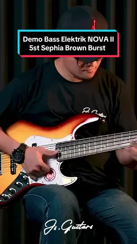 Cek sound JS Guitars Bass Elektrik NOVA II 5st Sephia Brown Burst 👆🏻 #jsguitars #bass #fyp #tiktokcover 