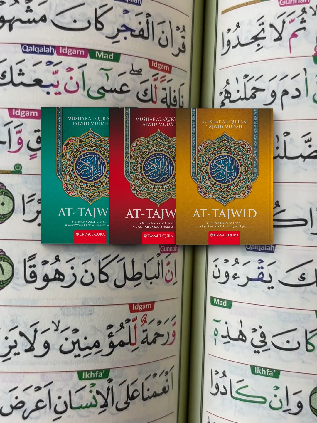 kenapa kok Quran ini sering banget dipake live ngaji para Qari' di tiktok? Setelah pakai sendiri, ternyata emang ngebantu banget buat yang upgrade bacaan quran buktikan sendiri yuk #attajwid #attajwidummulqur #attajwidummulqur #attajwida4 #belajartajwid#mushafattajwid #sahabattajwid #qurantajwid #fyp #fypviral #bismillahfyp #promoguncang99 #belilokaltiktok #belilokal #wibgajian #promomaulid #maulidnabi #cpns2024